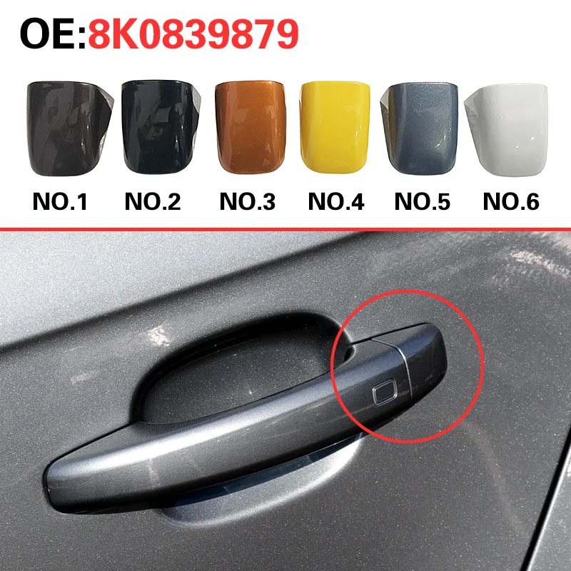 8K0839879 for Audi A4 B8 A5 Q5 2009-2017 Door Handle Cover, Door Handle Decoration Small Plug Cover