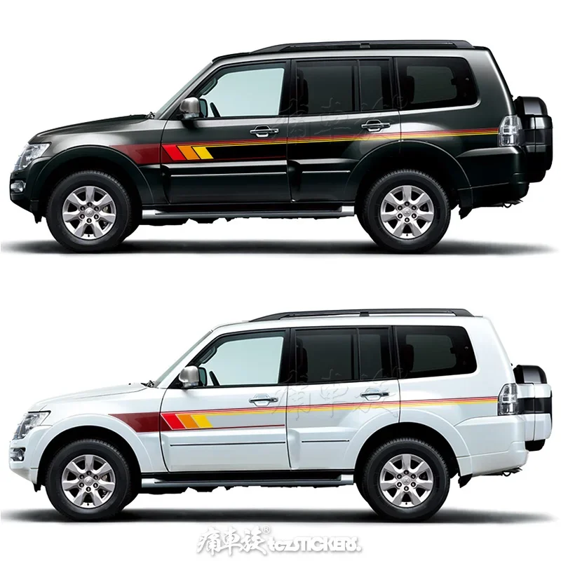 Car Stickers FOR Mitsubishi Pajero V93 V97 modified custom off-road vehicle film