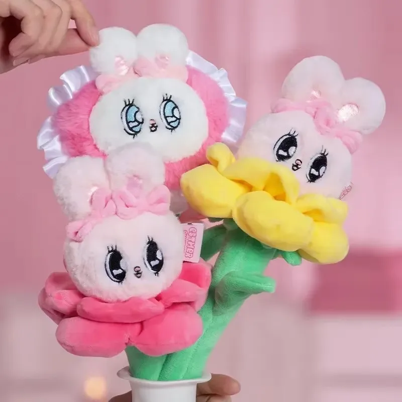 Toyzeroplus Esther الأرنب أرنب زهرة سلسلة صندوق أعمى دمية Kawaii أرنب غرفة الديكور دمية صندوق غامض هدايا الأطفال