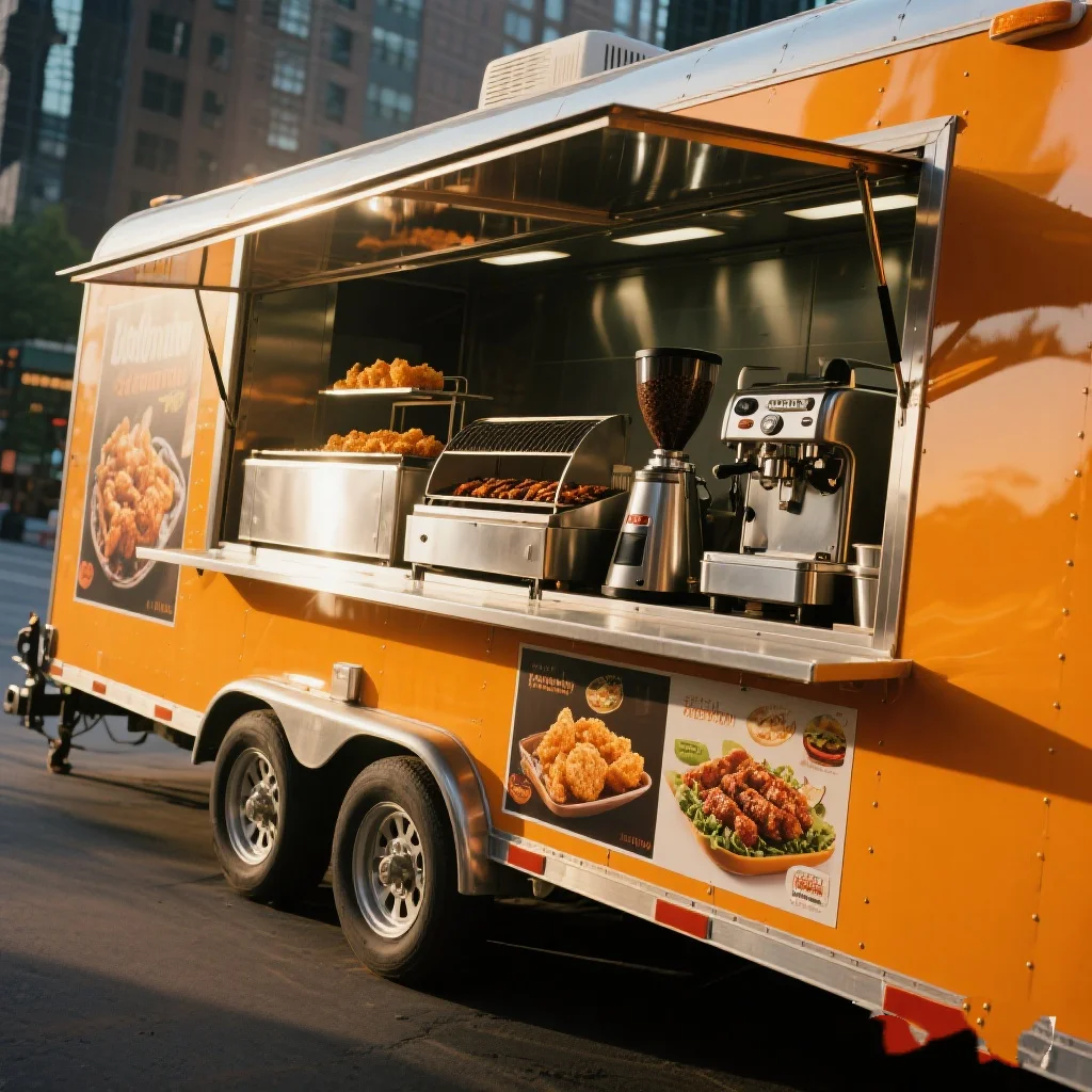 

DOT CE Approved Electric Mobile Food Van Customized Food Truck for Sale Europe Food Truck Fully Equipped Kitchen