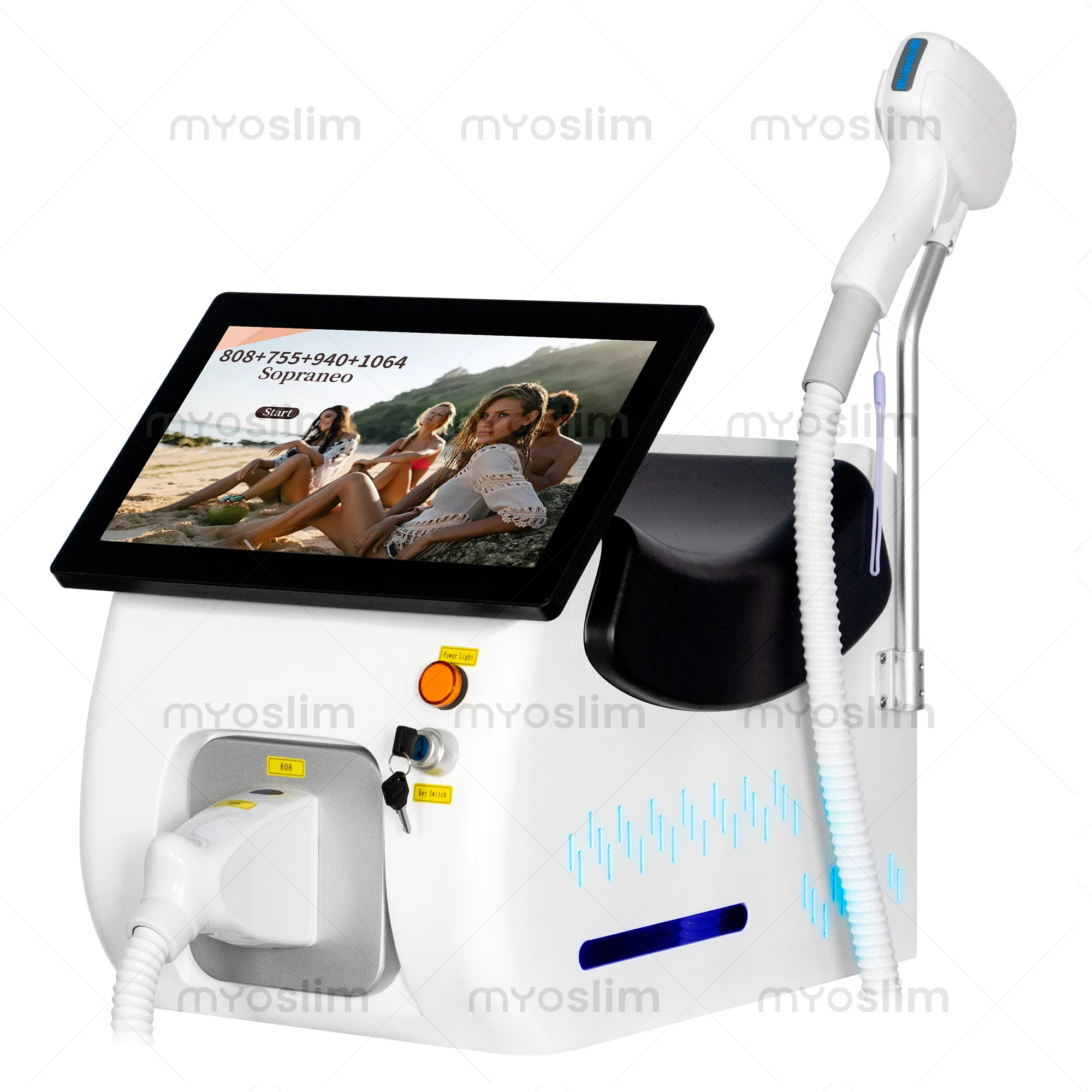 

808 diode laser hair removal FAC permanent painless 5000Wprofessional four wave 10Bars Ice titanium body hair removal device