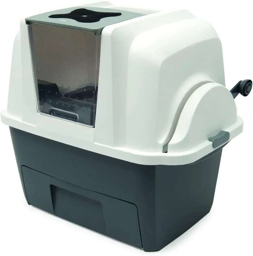 

Automatic Sifting Cat Litter Box with Odor Control and Privacy Hood for All Cat Sizes