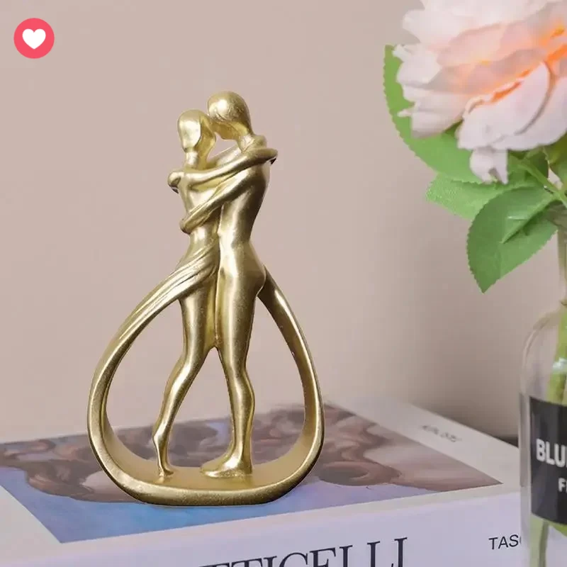 

Современная скульптура LOVE Embrace, стильная абстрактная художественная деталь для элегантного домашнего декора гостиной