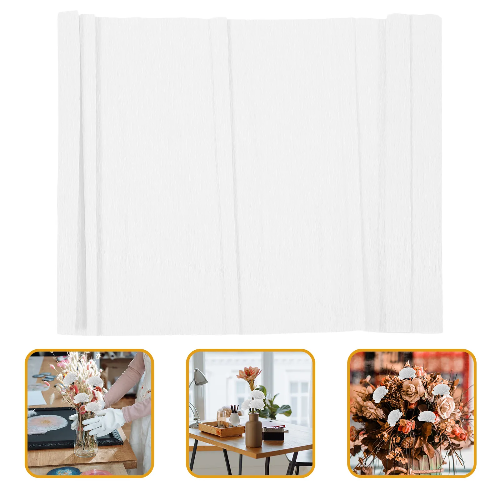 

Flower Making Crepe Paper Roll DIY Crafts Paper for Wedding Decor Birthday Party Anniversaries Shower Festive Basket Filler