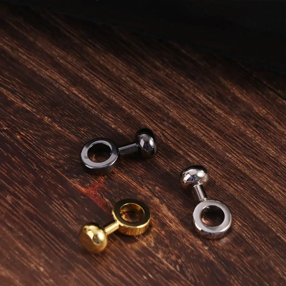 

Small Copper Zipper Transform Buckle Round for DIY Replace Chain Buckle Studs Rivets Handbag Repair Kit Female