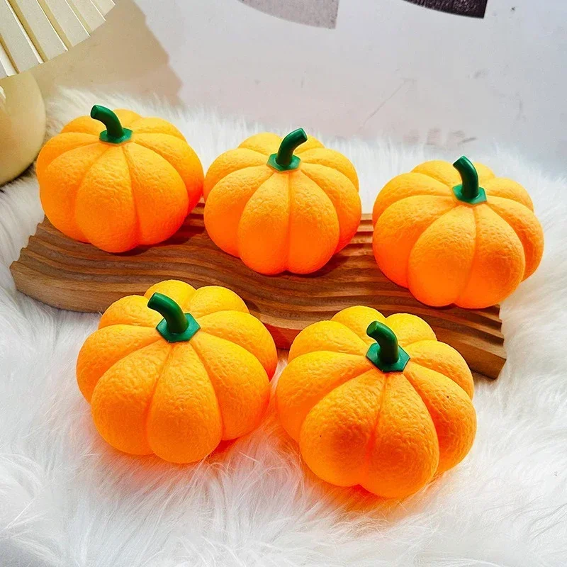 Halloween Pumpkin LED Night Light Battery Powered Warm Lantern For Kids Bedroom Decor Trick or Treat Party Home Holiday Decor