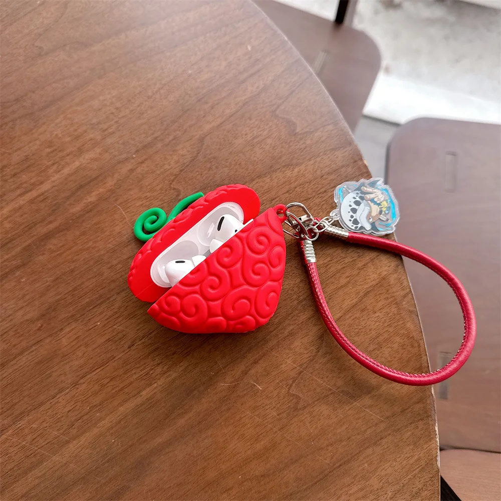 ONE Piece Devil Fruit Operation For Airpods 4 Case,3D Silicone Protective Earphone Cover For Airpods Pro 2 3 Case For Kids Funda view 3