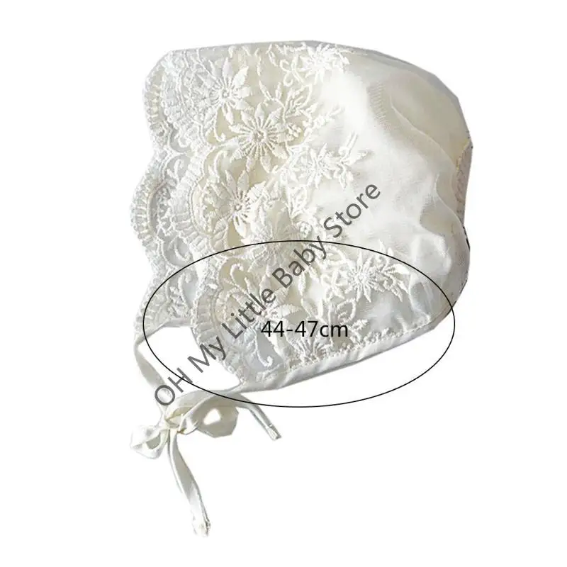 M76C طفلة الدانتيل القطن قبعة الأطفال الصغار للحماية من الشمس قبعة تنفس تمتص Sw #6