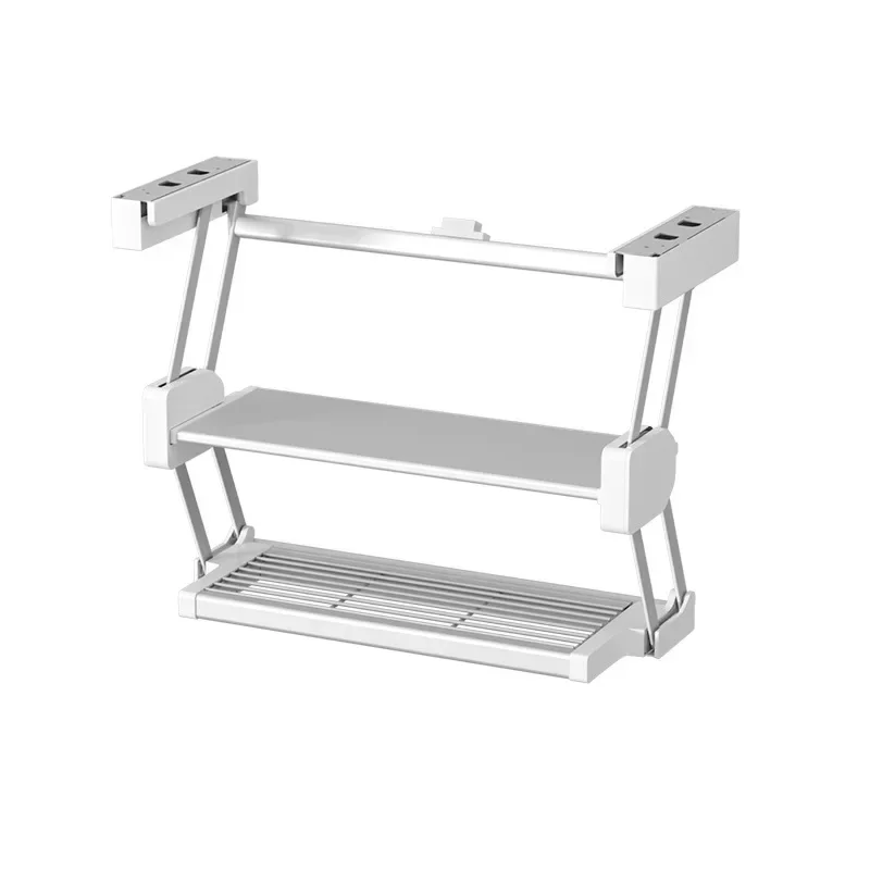 

Kitchen preparation rack, hanging cabinet, pull-down storage dishes, wall seasonings, wall-mounted
