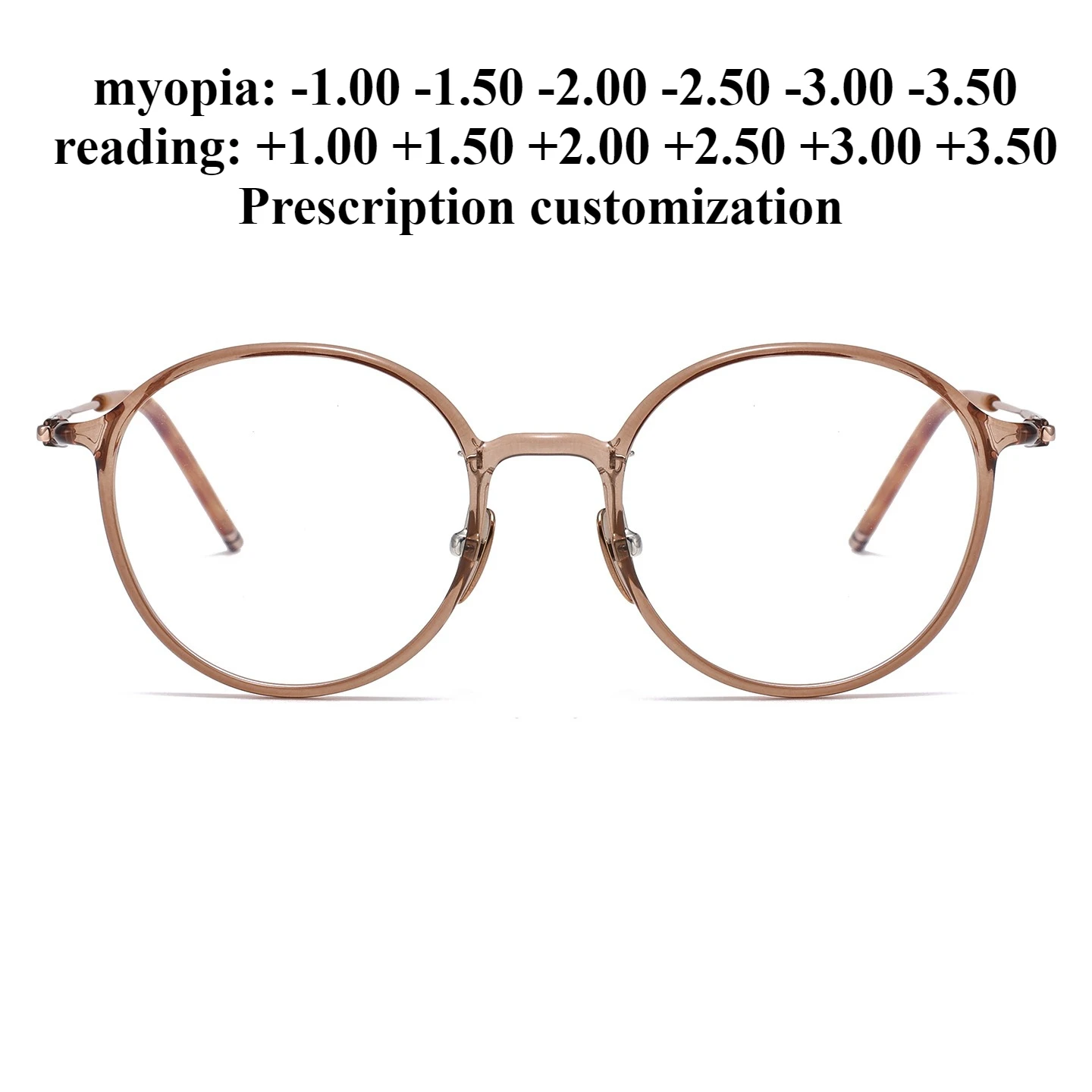 

49 мм ультра-легкая титановая оправа TR90 очки для близорукости оправа женская круглая оправа анти-синий свет очки для чтения