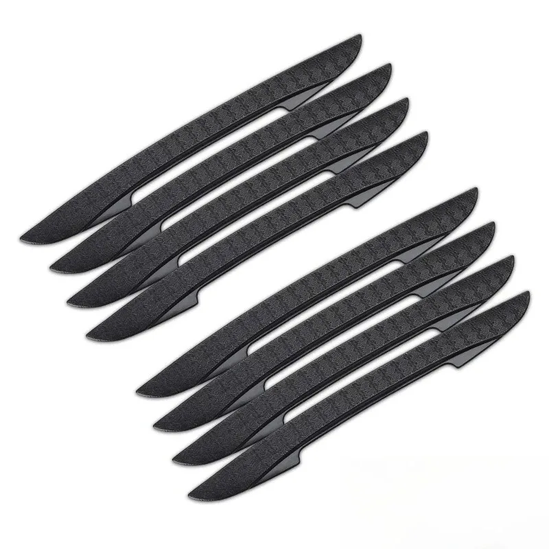 Silicone Car Door Anti-Collision Strip, Black Side Edge & Rearview Mirror Anti-Scratch Protector Guard Stickers
