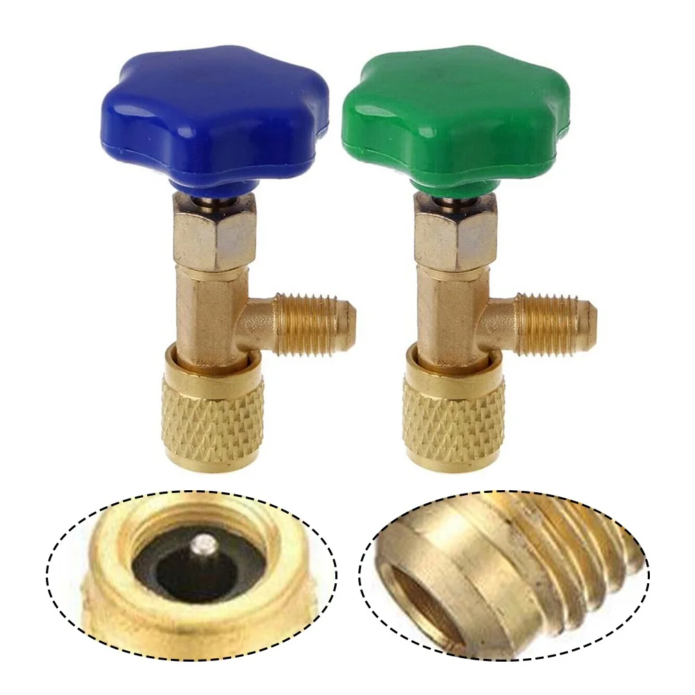 Apribottiglie valvola di erogazione a bassa pressione per R22, R134a, R410A frigorifero apribottiglie 1/4 SAE valvola di apertura comune