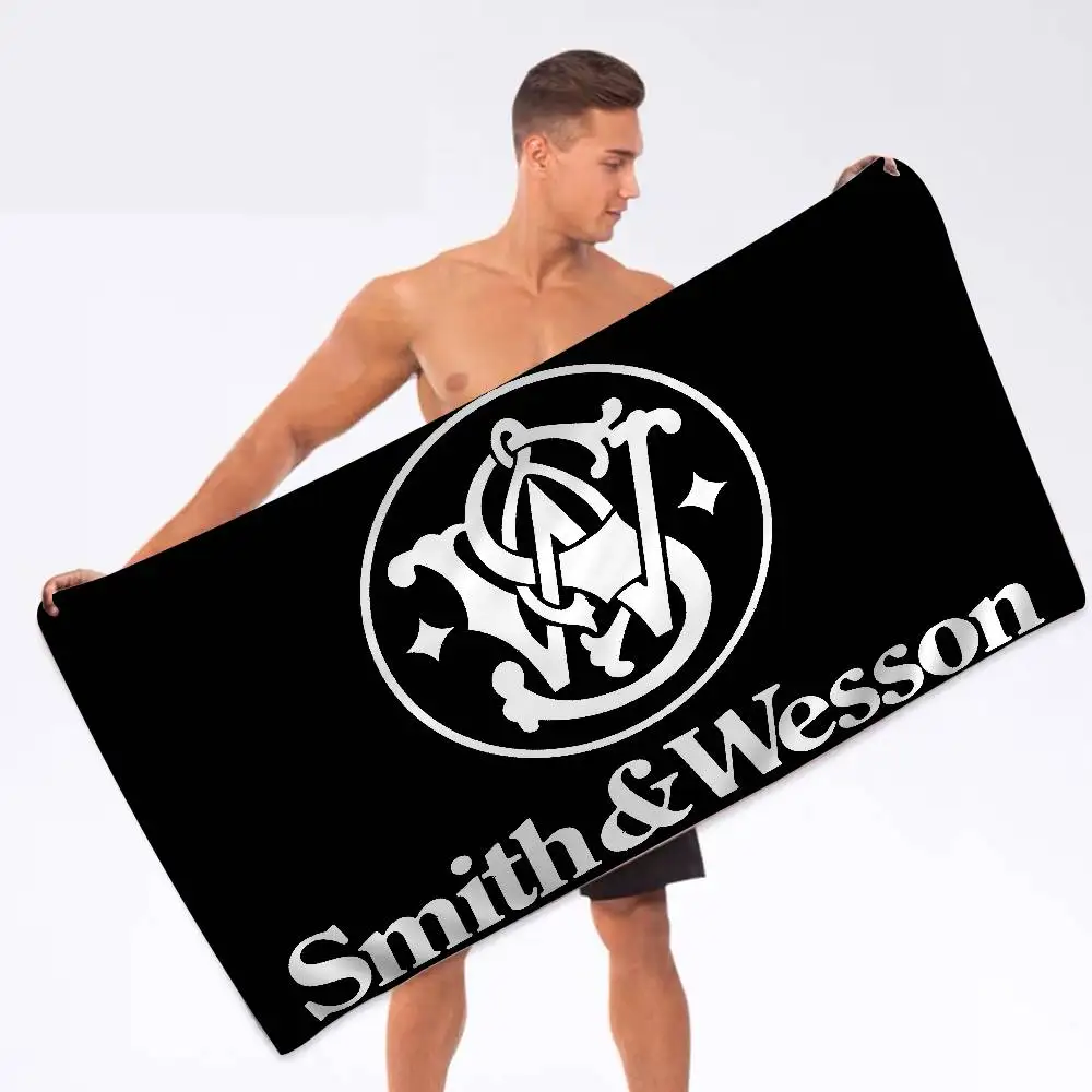 GUN Smith Wesson Big Microfiber Beach Towels Quick Dry Towel Sand Beach Towels Pool Towel for Travel Swim Pool Yoga