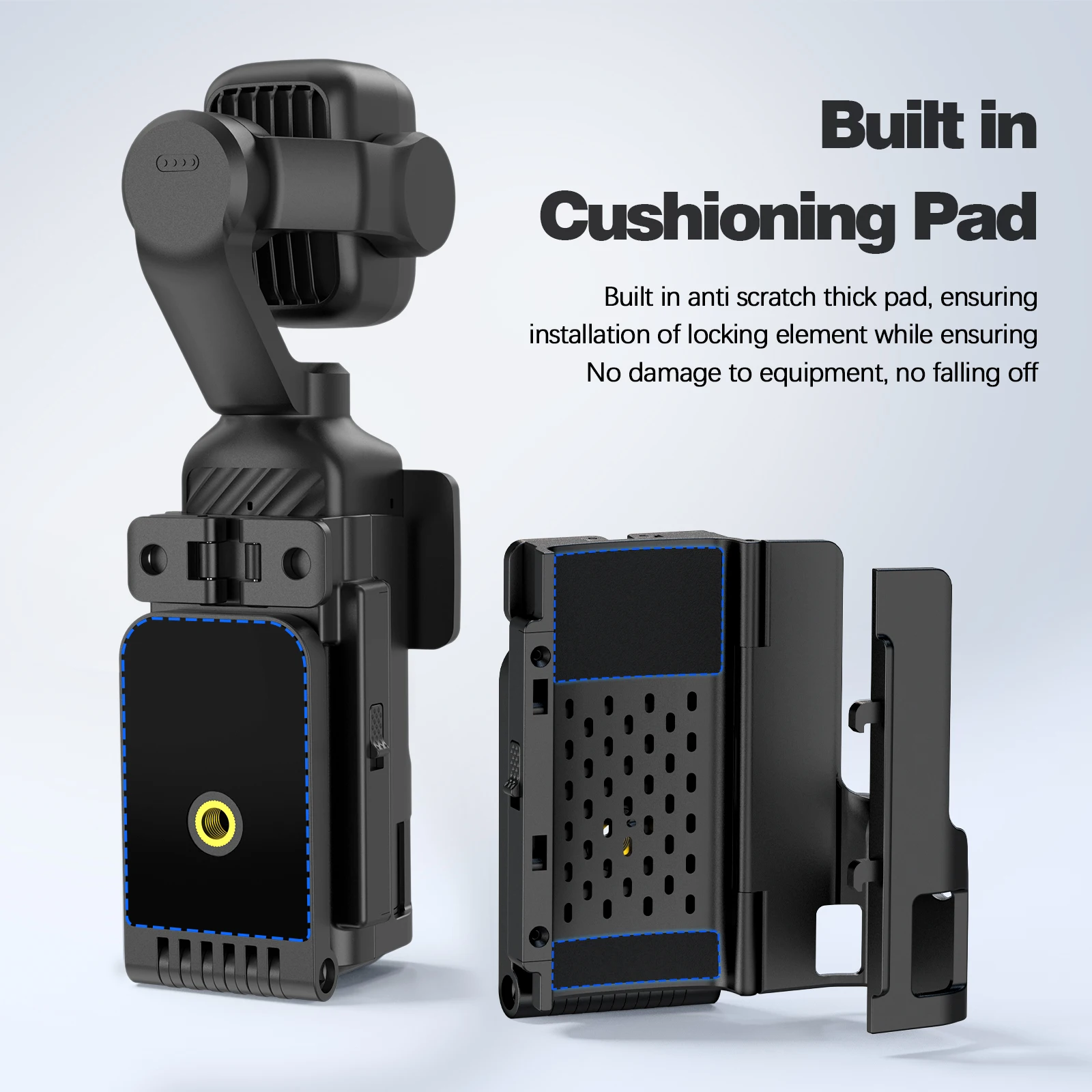 Magnetische Silikon-Schutzhülle für DJI Osmo Pocket 4/4P Rutschfest Sturzsicher Stoßfeste Kameraabdeckung mit Starker Absorption – Detail 3