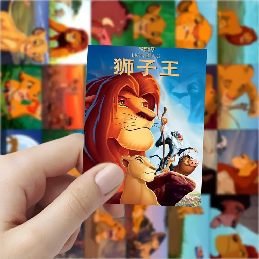 60PCS Disney The Lion King Simba Stickers Cartoon Decals DIY Notebook Bike Fridge Phone Car Waterproof Kids Sticker Toys Gifts