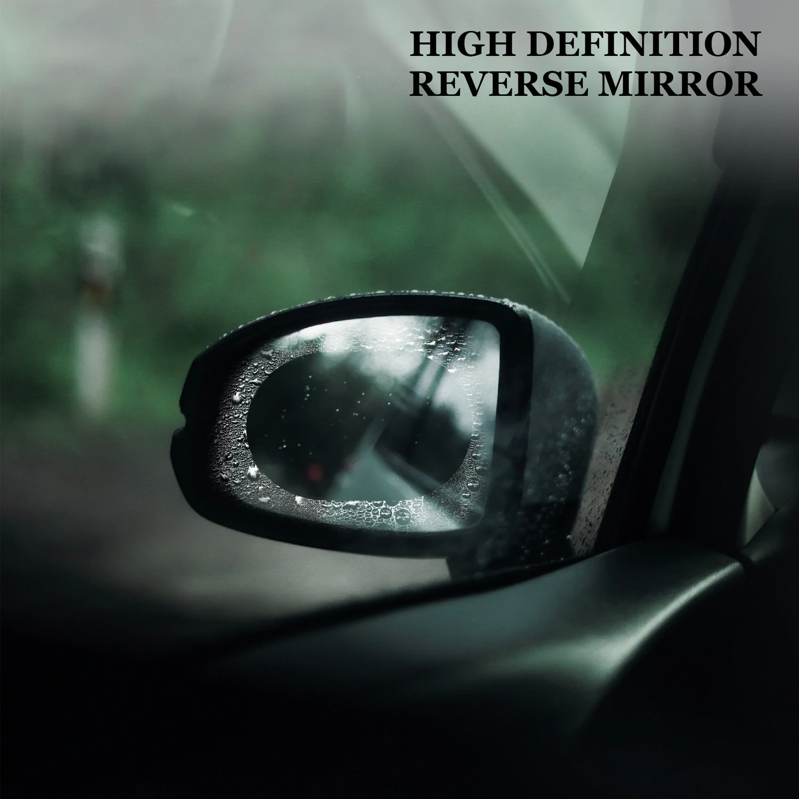 

Alipis 2Pcs Auto Rearview Mirror Film Waterproof Anti Rain Sticker Easy Install Compatible with Most Mirrors