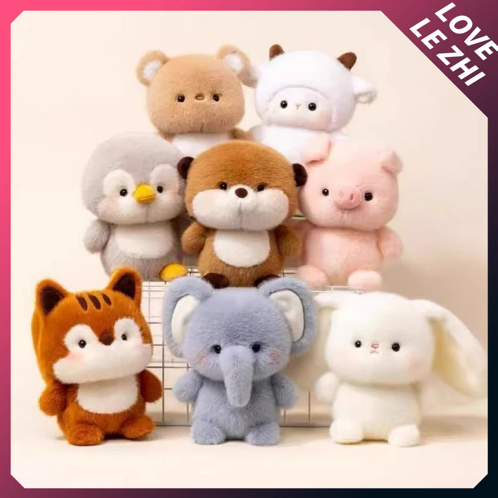 

Kawaii Animal Series Plush Learning Sleep Companion Doll Cute Bear Squirrel Rabbit Capybara Sheep Elephant Doll Table Ornament