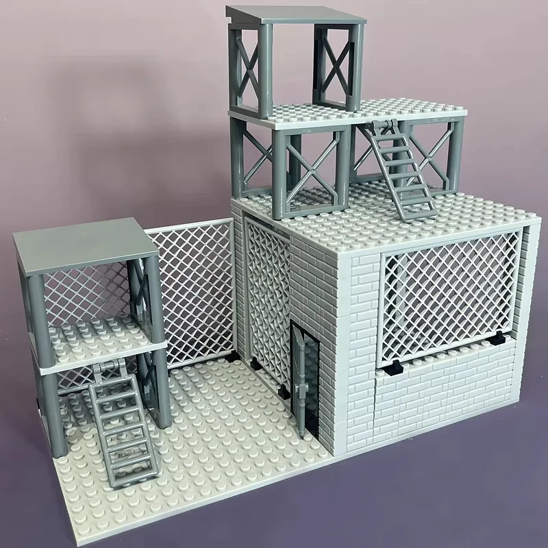 第二次世界大戦 MOC 軍事モデルビルディングブロック要塞ブロックハウスドイツ砲兵士車両フィギュア武器アクセサリーおもちゃレンガ T08