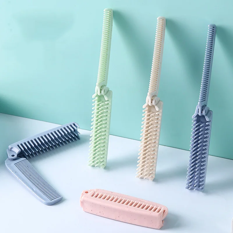 

1 шт. портативная складная расческа антистатическая щетка для волос дорожная щетка для волос пшеничная солома складной парикмахерский инструмент для укладки красоты