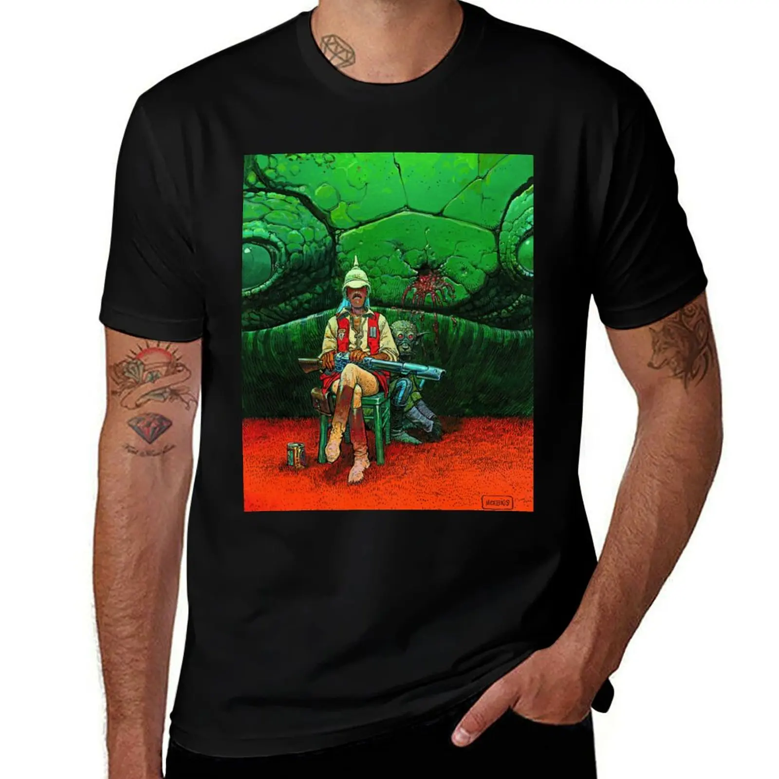 Moebius The Fatal Major T-Shirt Urban Style Print T-Shirt