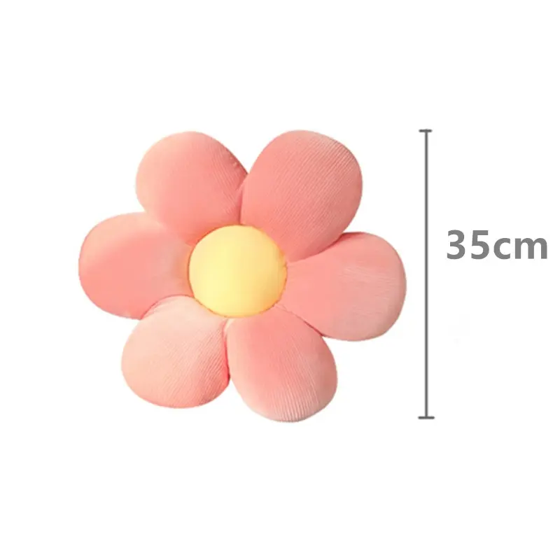 35cm bunte Blumen Plüsch Kissen Pflanze Blütenblatt Kissen Stofftiere für Mädchen Baby Home Dekor Geschenk