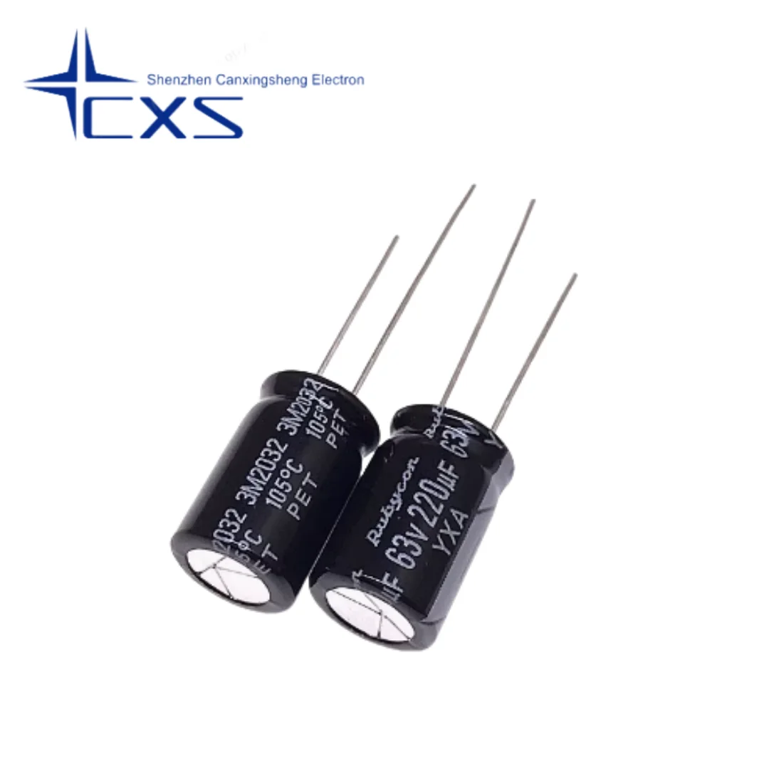 

20PCS 220UF 63V Imported Aluminum Electrolytic Capacitor 63v220uf 10*16 Ruby YXA 105 degrees