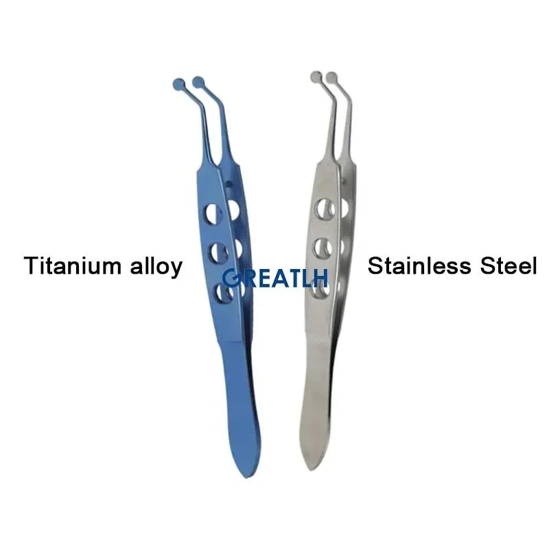 Stainless Steel/titanium Meibomian Massage Tweezer Clamp Gland Flap Eyelid Forceps Clip Eye Apparatus Tool Eyelid Tools