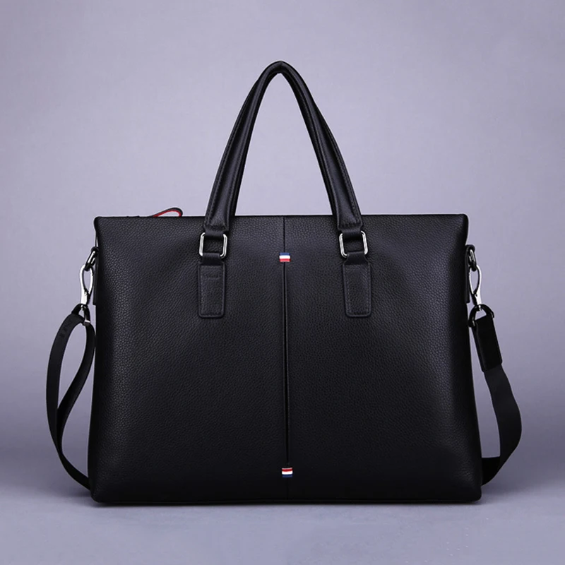 New Business Genuine Leather Bag Luxury Handbag Men's Crossbody Bag Shoulder Bag High Quality Men's Computer Bag