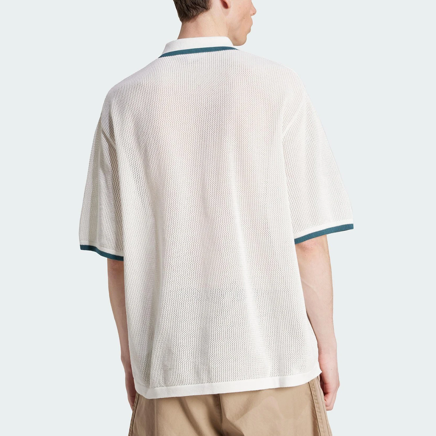 أديداس أصلية 2025 أصلية صيفية للرجال بياقة متماسكة وأكمام قصيرة KC3526 #2