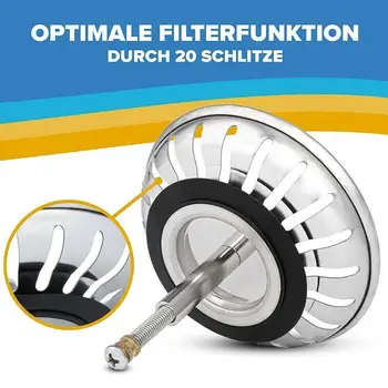 Voor Gootsteen Vervanging 82Mm Gootsteen Zeef Afvalplug Afvoerfilter Badkamer Gootsteen Accessoires