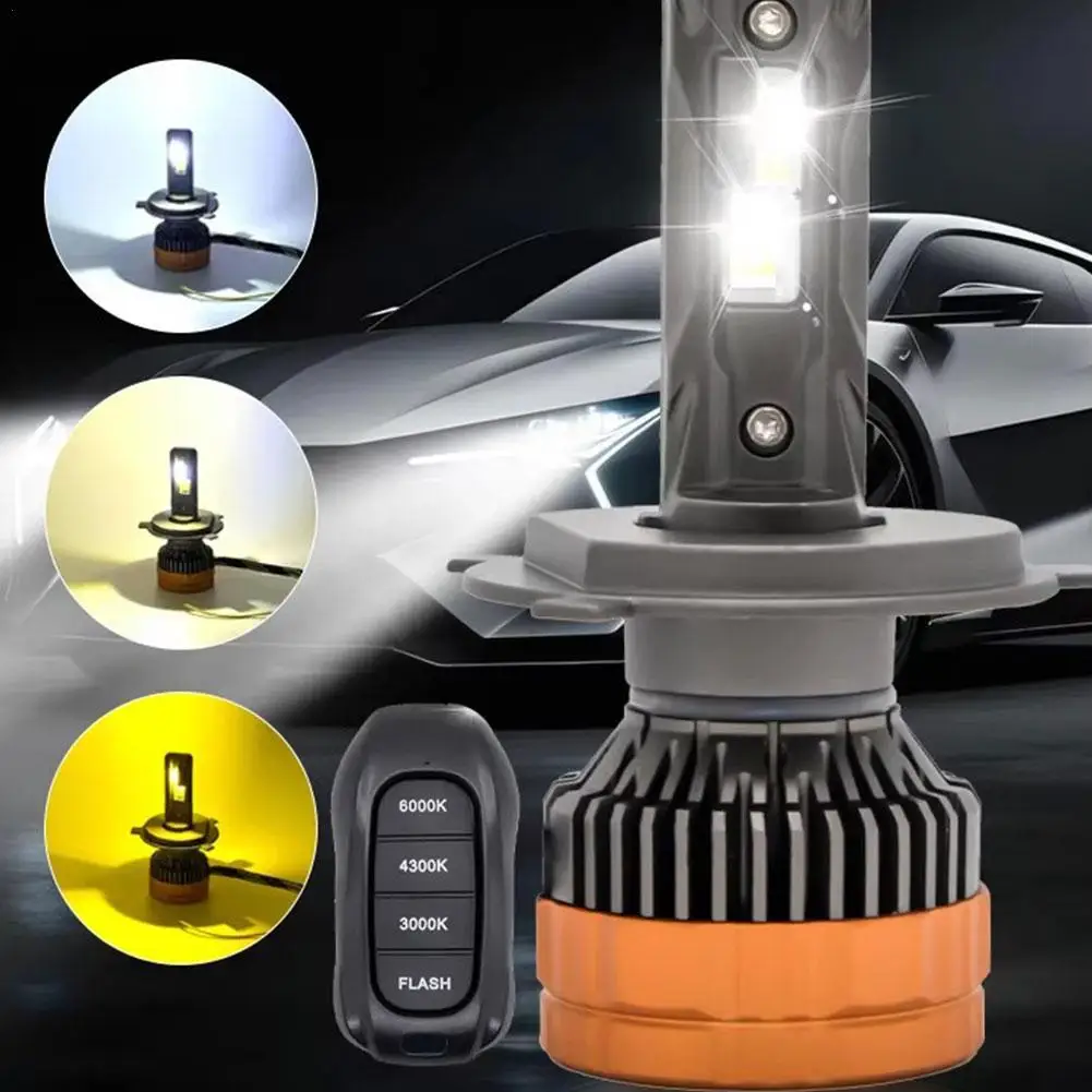 

Car LED Headlights 12V 18000LM/1pair H4/H7/H11/H1/9005/9006 6500K 4300K 3000K(Remote Control) Car Light
