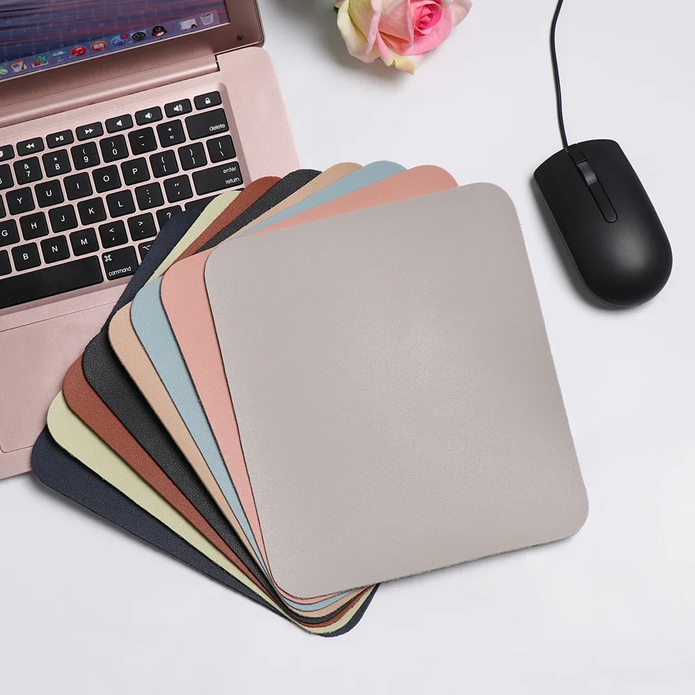 

Creative Universal Anti-slip Mouse Pad Leather Gaming Mice Mat New Desk Cushion Fashion Comfortable For Laptop PC MacBook