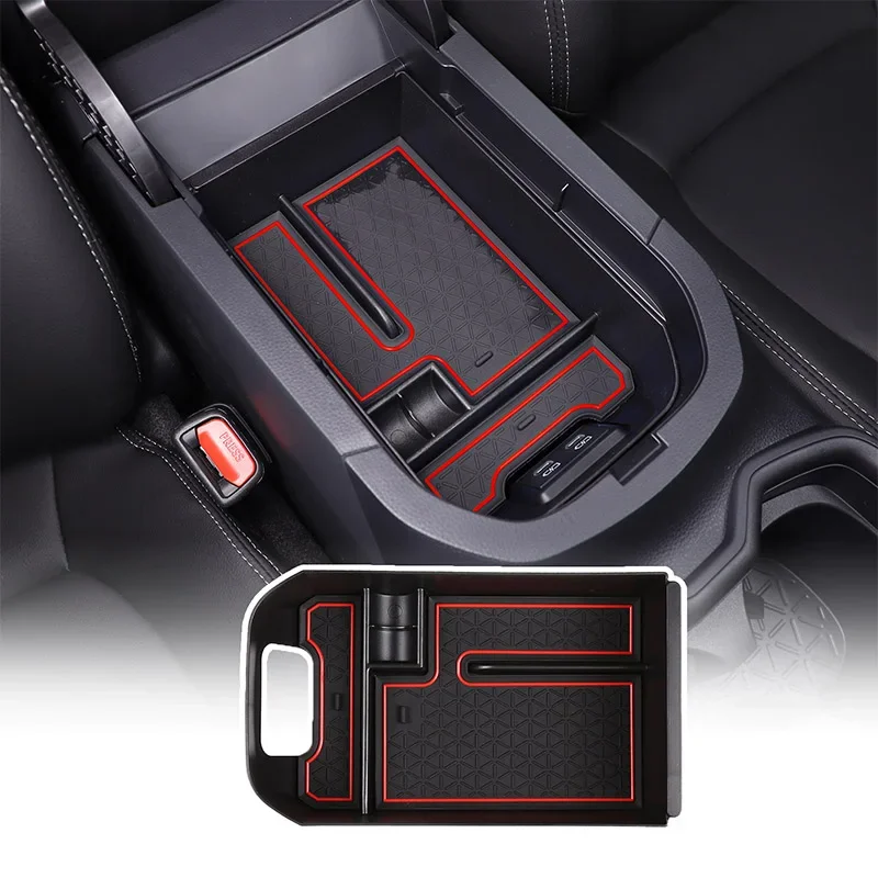 

For Toyota RAV4 2020 2021 2022 2023 2024 Car Central Control Insert Tray Armrest Storage Box ABS Interior Accessories