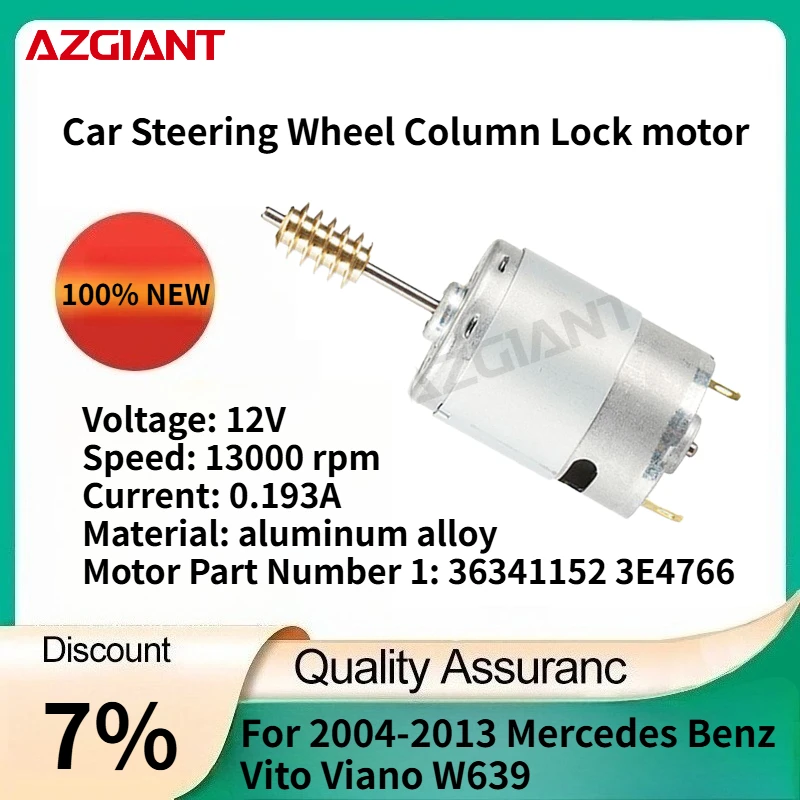 

For 2004-2013 Mercedes Benz Vito Viano W639 AZGIANT Car Steering Wheel Column Lock motor 100% compatible OEM Auto Accessories