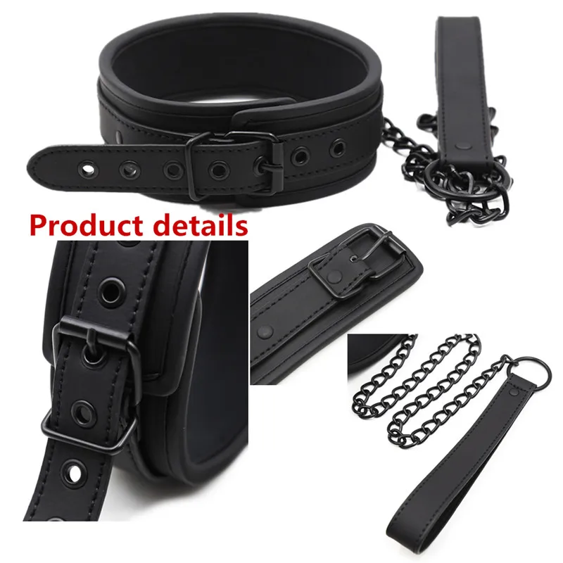 No Vibrators For Women Erotic Handcuffs Ankle Cuffs Collar BDSM Bondage Restraints Slave Sex Toys For Couple Women Adult Games view 5