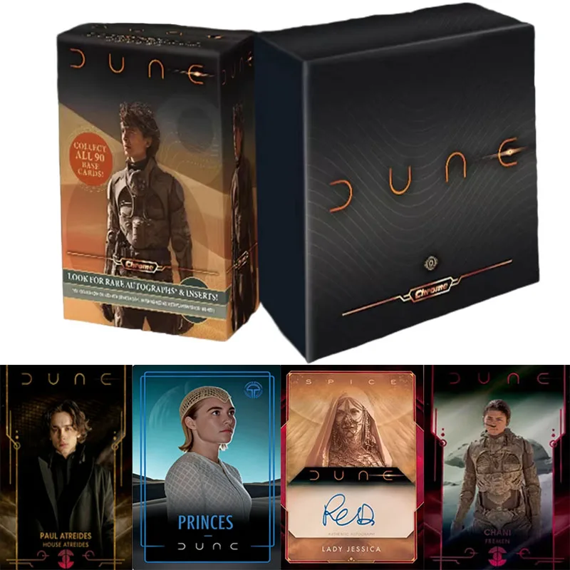 

Genuine 2024 Topps Chrome Dune Original Licensed Hobby Exclusive Rare FoilIconic Film Scene Character Collectible Cards