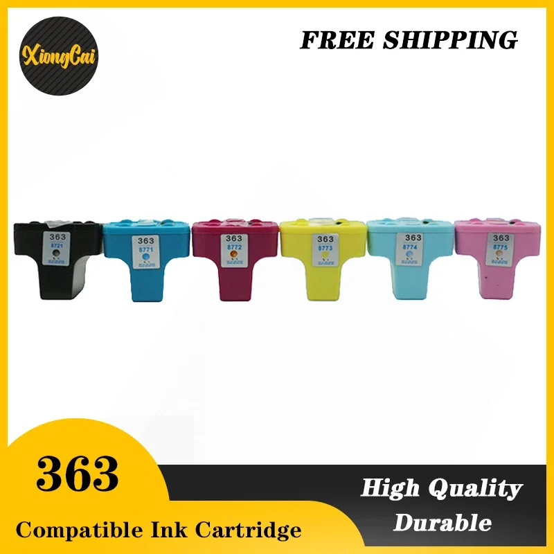 XiongCai Compatible Ink Cartridges For HP 363 Photosmart 3210 3210v 3210xi 3213 3313 8230 8238 8250 Printer cartridge For HP363