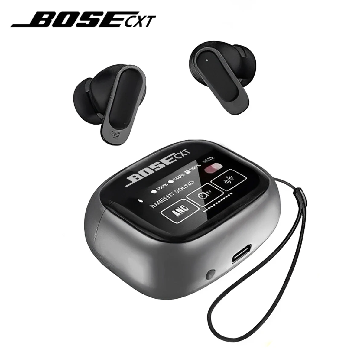 

Наушники-вкладыши BOSECXT TWS с цифровым сенсорным экраном, беспроводные Bluetooth-наушники с шумоподавлением ANC, наушники дальнего действия с микрофоном