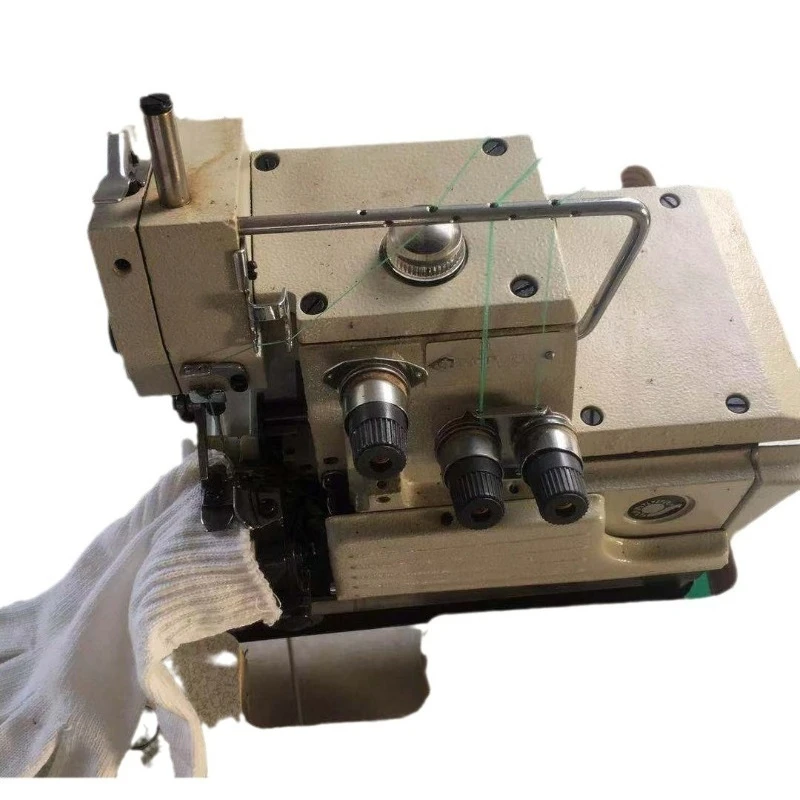 Semi-automatic computerized edge copying machine direct drive overlock machine computer edge coding machine
