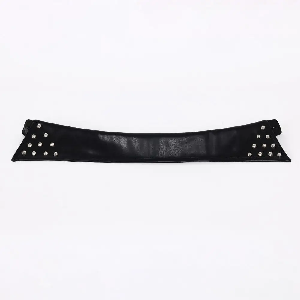 Detachable Rivet Neck Accessory Punk Style Pu Leather Collar Detachable Studded Choker Necklace Adjustable Faux for Women