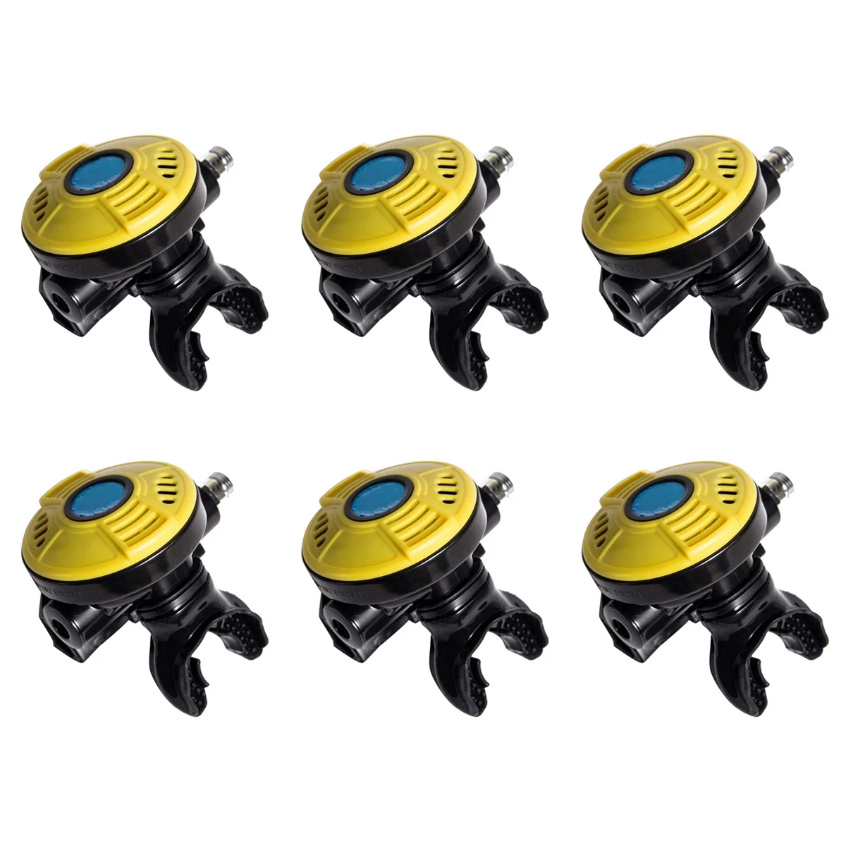 

6X Scuba Diving 2Nd Stage Regulator Professional Underwater Scuba Dive Octopus Regulator Equipment Accessory-Yellow