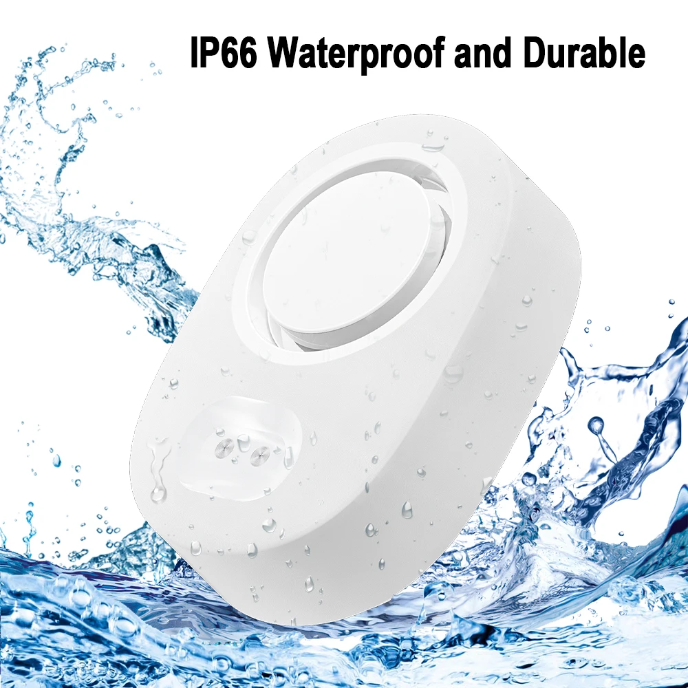 Tuya WiFi Smart Water Leak Detector 100dB Sound Alarm APP Real-time Monitoring Home Kitchen/Basement/Laundry Room Protection