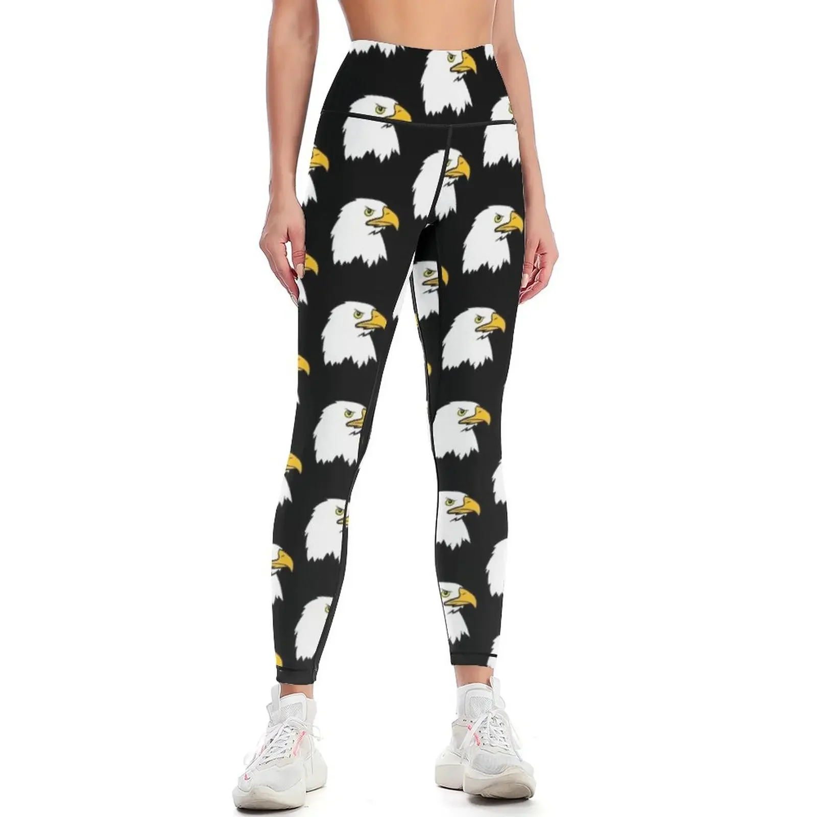 

Bald eagle - head Leggings high waist workout shorts sports tennis for exercise clothing for Womens Leggings