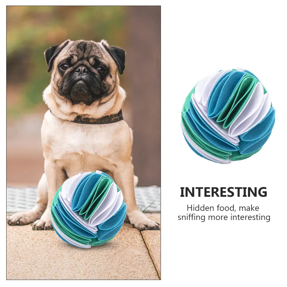 

Pet Smelling Bulb Snuffle Ball for Small Dogs Toys Puppies Missing Food Sniffing Felt Cloth Puppy