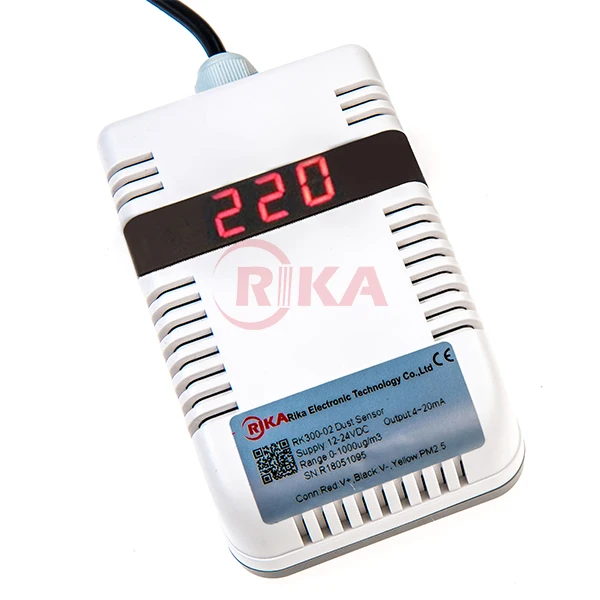 

RIKA RK300-02 CE Certified Laser Scattering Air PM2.5 PM10 Sensor For Air Quality Monitoring