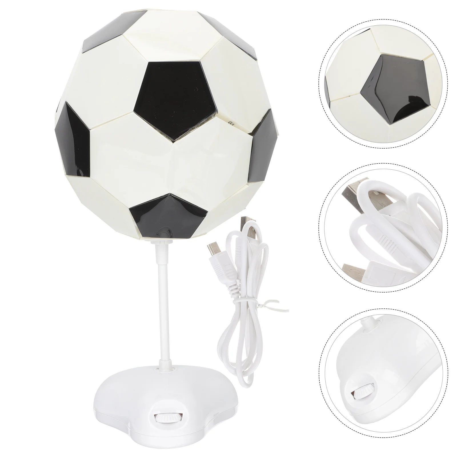 

Lamp Night Light Soccer Design Plastic Decorative Small Night Light For Kids Bedroom Home Use