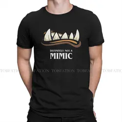 Definitely Not A Mimic Fashion TShirts DND Dices Game Men Harajuku Pure Cotton Streetwear T Shirt O Neck Big Size