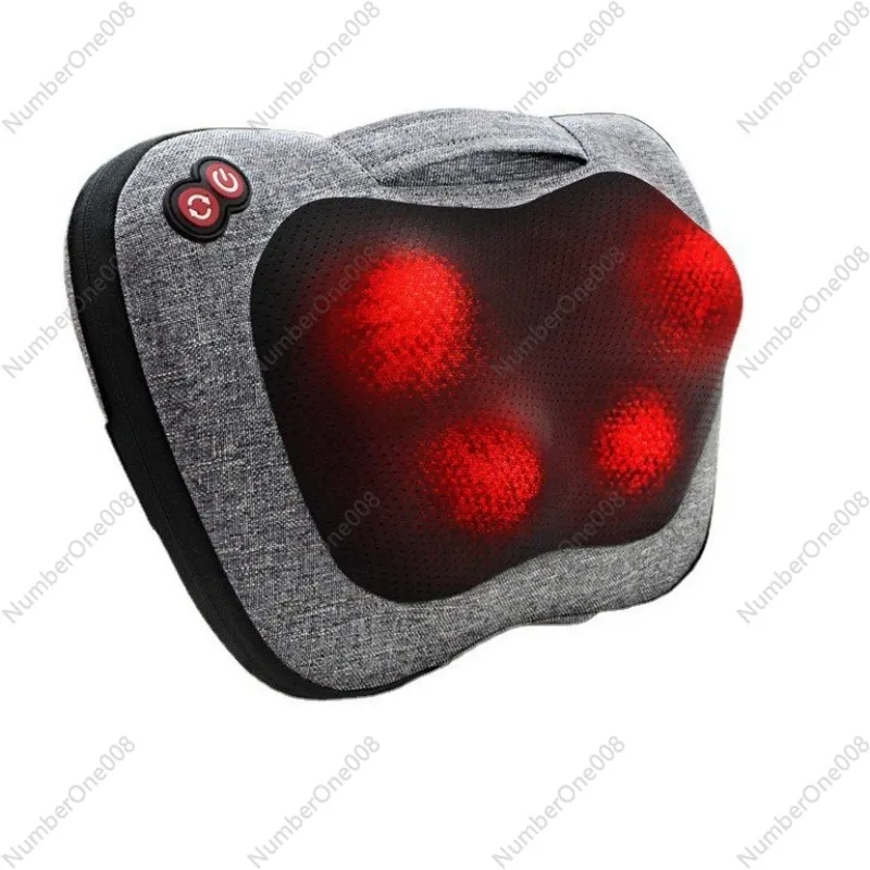 

Массажер для спины и шеи, домашний автомобиль, массажная подушка для шеи, плеч, спины, электрический массажер для глубокого разминания плеч