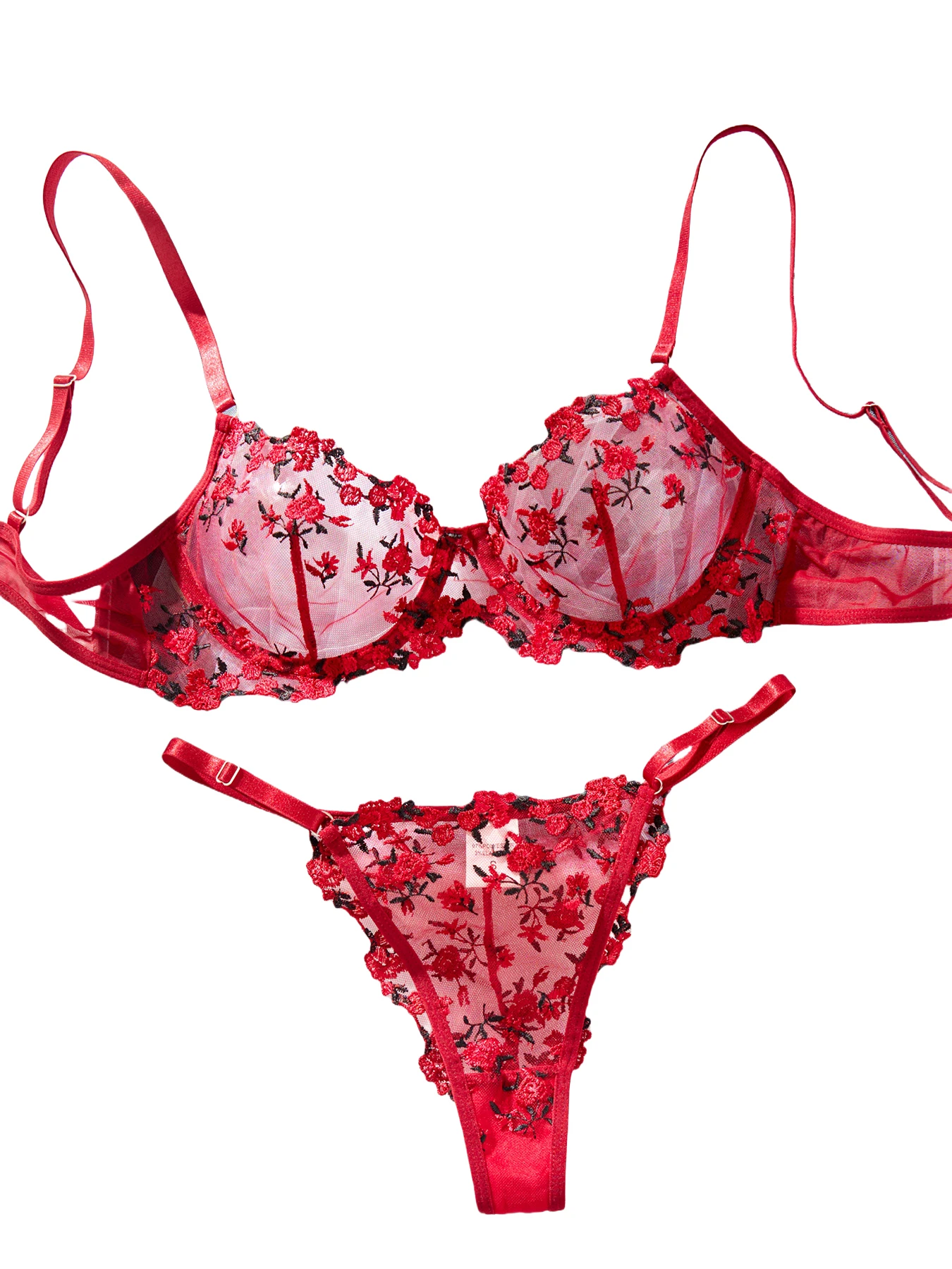 Conjunto de lencería transparente Sexy bordado transparente Pornostar Lenceria Sensual Mujer Conjunto seductor Ropa Interior Conjunto Intimo encaje