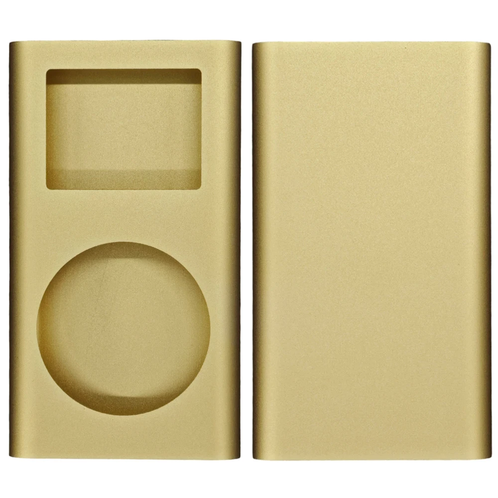 Goldfarbenes iPod Mini 1. und 2. Generation 4GB 6GB Gehäuse mit Glaslinse – Detail 1